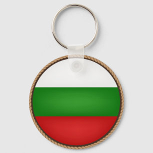 Cool Bulgaria Flag Seal Key Ring