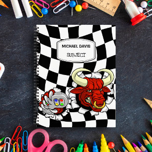 Cool Bull Minotaur Holding Video Game Controller Notebook
