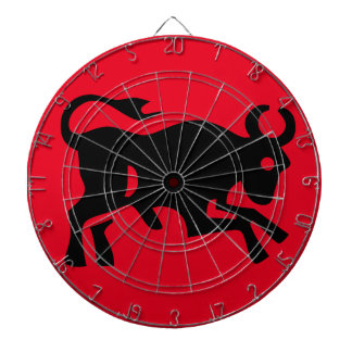 Cool Bull visual Black Bullish market investor Fun Dartboard