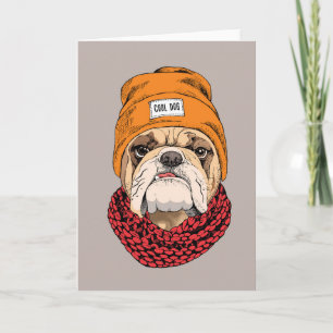 Cool Bulldog Card