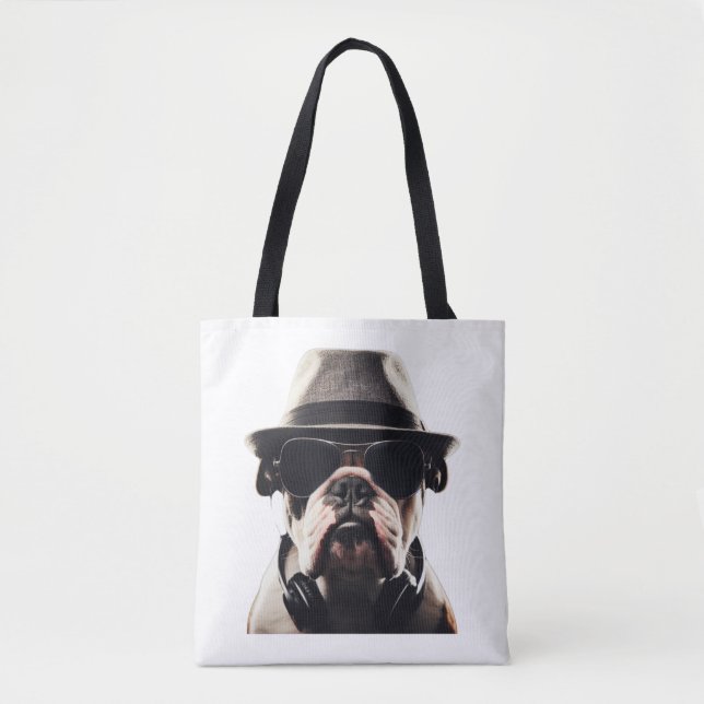 Cool Bulldog   Tote Bag (Front)