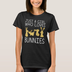 Cool Bunny Art For Girls Kids Rabbit Jersey Wooly T-Shirt