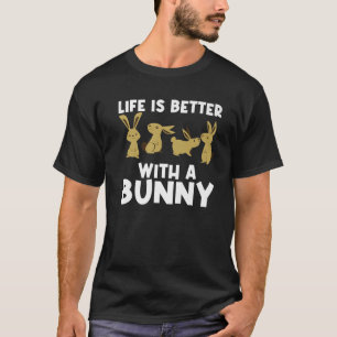 Cool Bunny Art For Men Women Rabbit Jersey Wooly P T-Shirt