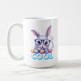 Cool Bunny Easter Personalized Coffee Mug