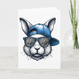 Cool Bunny Face Happy Easter Shirts For Boys Men K Card
