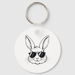 Cool Bunny Face Happy Easter Shirts For Boys Men K Key Ring