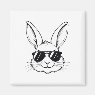 Cool Bunny Face Happy Easter Shirts For Boys Men K Magnet