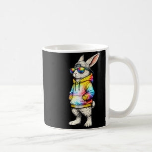 Cool Bunny Face With Sungles Cap Easter Day Boys M Coffee Mug