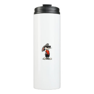 Cool Bunny in Shades Cartoon Illustration Thermal Tumbler
