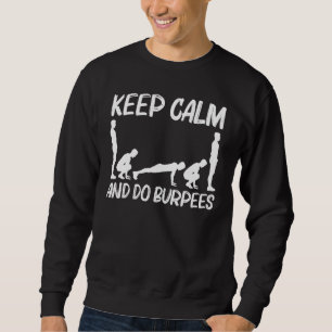 Cool Burpee For Men Women Fitness Workout Gym Exer Sweatshirt