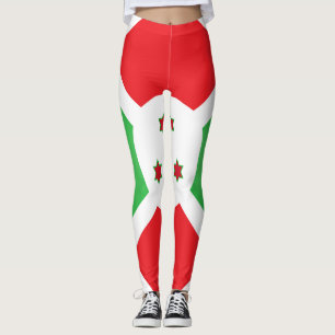 Cool Burundi Flag Fashion Leggings