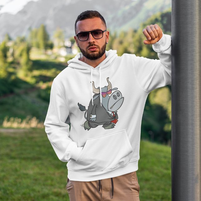 Cool Business Bull in Suit with Sunglasses  Hoodie (Creator Uploaded)