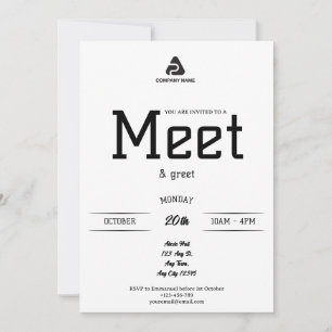 Cool Business Meet & Greet Invitation