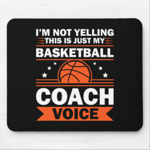 Cool Bysketbyll Coach For Men Women Team Bysketbyl Mouse Pad