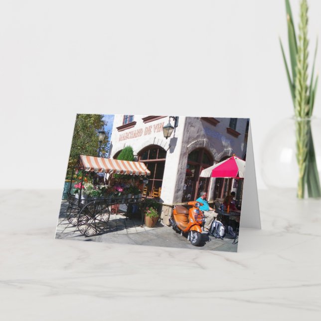 Cool Cafe de Paris Greeting Card! Card (Front)