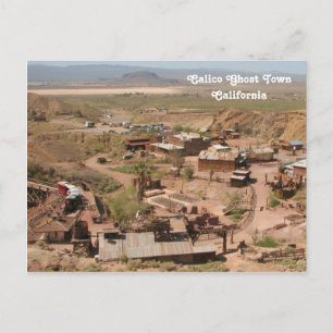 Cool Calico Ghost Town Postcard! Postcard