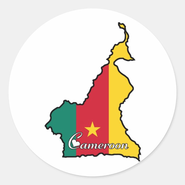 Cool Cameroon Classic Round Sticker (Front)