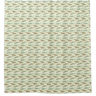 Cool Camo Alligators - seamless pattern. Shower Curtain