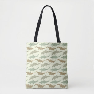 Cool Camo Alligators - seamless pattern. Tote Bag