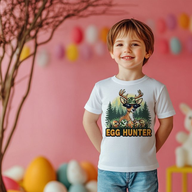 Cool Camo Deer Easter Egg Hunter Boys Toddler T-Shirt (Creator Uploaded)