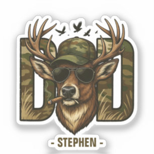 Cool Camouflage Dad – Deer with Sunglasses