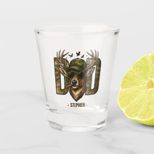 Cool Camouflage Dad – Deer with Sunglasses Shot Glass
