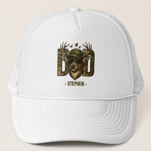 Cool Camouflage Dad – Deer with Sunglasses Trucker Hat