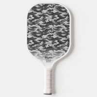 Cool Camouflage Grey Black Camo Print Custom Text