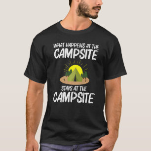 Cool Camping Art For Men Women Outdoor Tent Overni T-Shirt