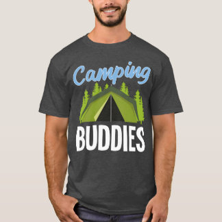 Cool Camping Buddies Camperenting Friendsent retro T-Shirt