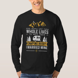 Cool Camping Buddies For Men Women Husband & Wif T-Shirt