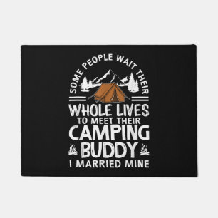 Cool Camping Buddies Gift For Men Women Funny Husb Doormat