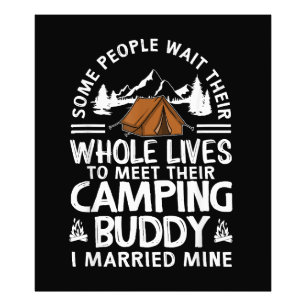 Cool Camping Buddies Gift For Men Women Funny Husb Photo Print
