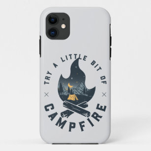 Cool Camping Camper Campfire Under Stars Mountains Case-Mate iPhone Case