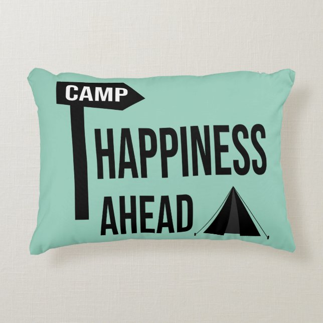 Cool Camping Decorative Cushion (Front)