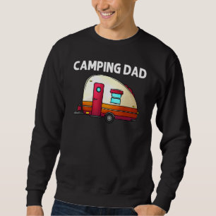 Cool Camping For Dad Father Camper Hiking Bonfire  Sweatshirt