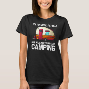 Cool Camping For Men Women Camper Hiking Bonfire C T-Shirt
