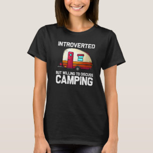 Cool Camping For Men Women Camper Hiking Bonfire C T-Shirt