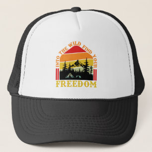 Cool Camping word art  Trucker Hat