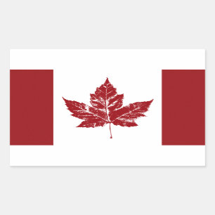 Cool Canada Flag Stickers Retro Canadian Souvenirs