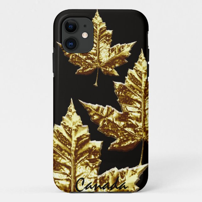 Cool Canada iPhone Cases Gold Canada Medal Gift (Back)
