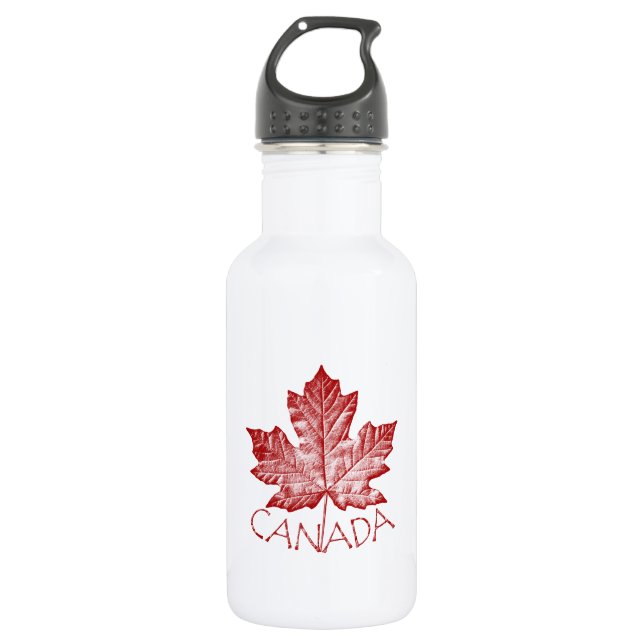 Cool Canada Retro Maple Leaf Souvenir 532 Ml Water Bottle (Front)