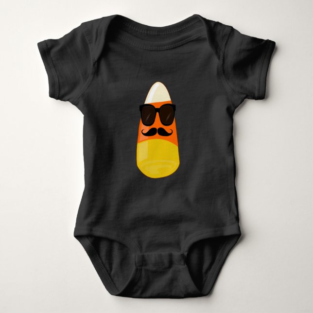 Cool Candy Corn Baby Bodysuit (Front)