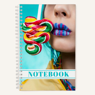 Cool Candy Lollipop Pretty Notebook