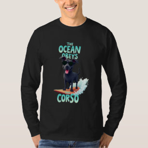 Cool Cane Corso Surfing Dog T-Shirt