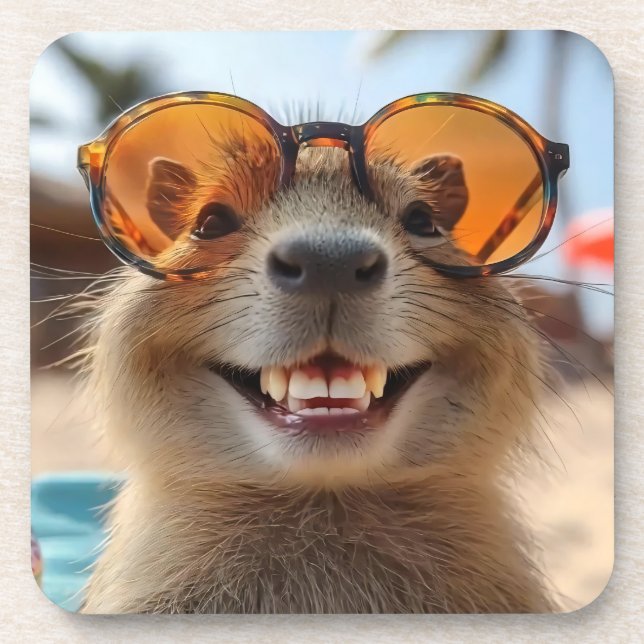 Cool Capybara Coaster (Front)