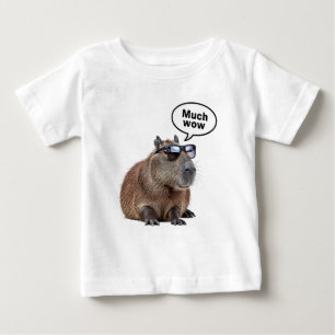 Cool Capybara Photo Sunglasses-Wearing Capybara Baby T-Shirt