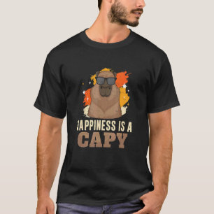 Cool Capybara Sunglasses For A Happy Capy Rodent H T-Shirt