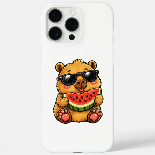 Cool Capybara Watermelon Summer Case-Mate iPhone Case (Back)