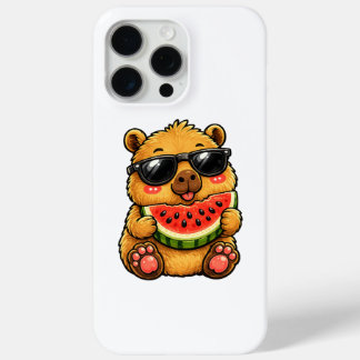 Cool Capybara Watermelon Summer iPhone 15 Pro Max Case